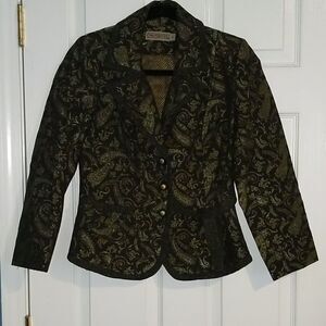 CanvasBacks tapestry jacket blazer Sz 6